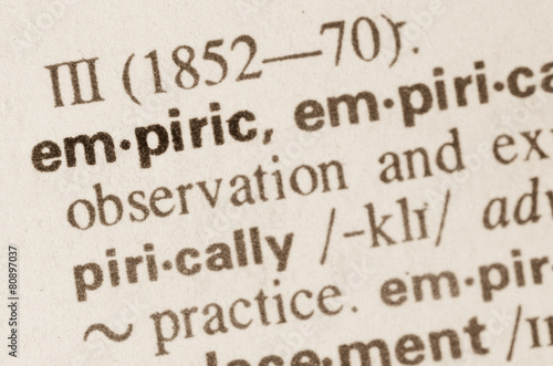 Dictionary definition of word empiric