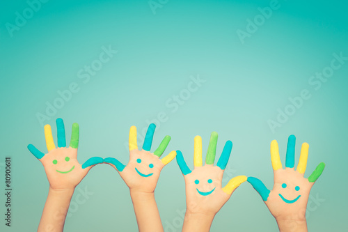 Happy smiley hands