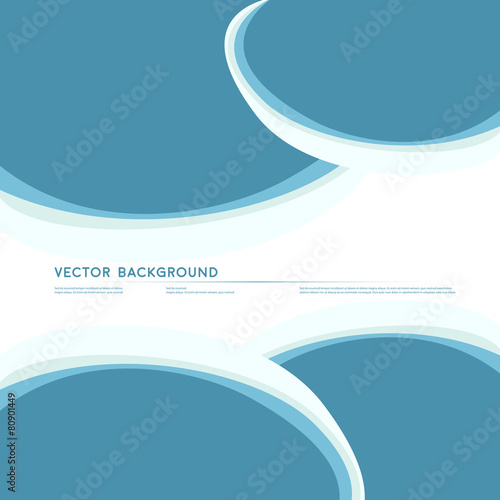 Vector Abstract blue background. photo