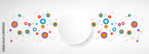 Network color technology communication background.