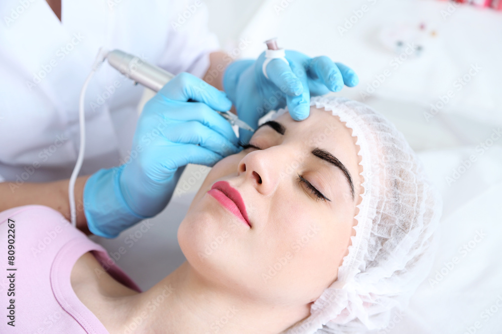 Permanent make-up (tattoo) at beauty salon Permanent make-up (tattoo) at beauty salon