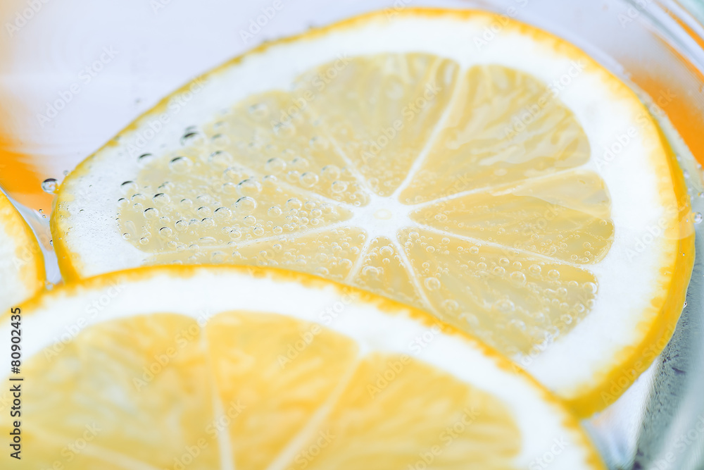 slices of lemon slices of lemon