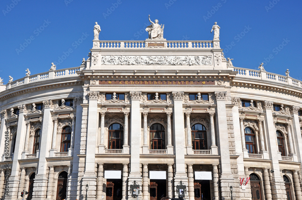 Obraz premium burgtheater in wien, vienna, austria