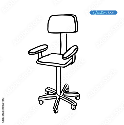 Chair icon, vector illustration.