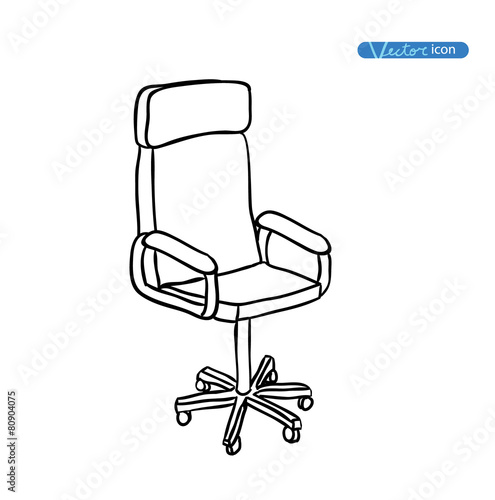 Chair icon, vector illustration.