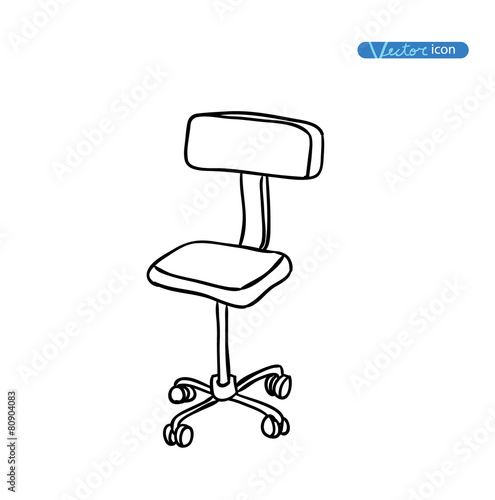 Chair icon, vector illustration.
