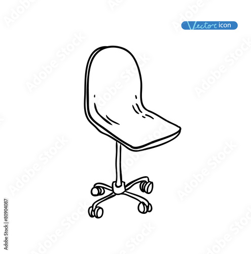 Chair icon, vector illustration.