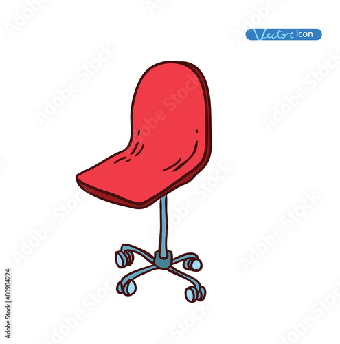 Chair icon, vector illustration.