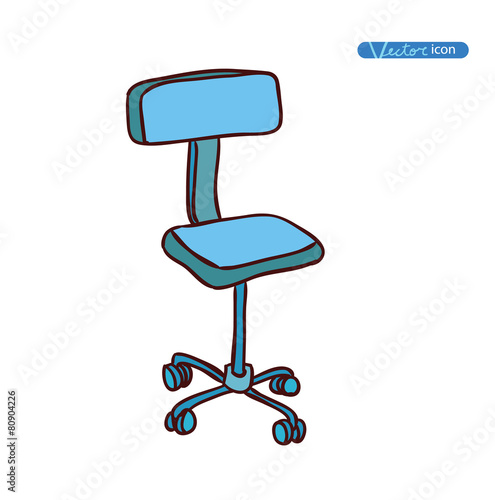 Chair icon, vector illustration.