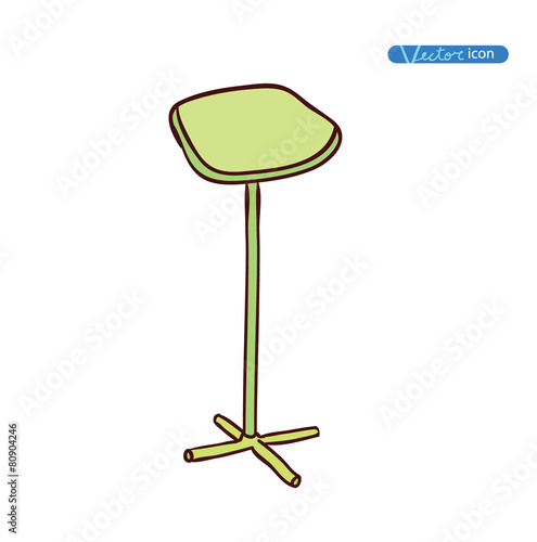 Chair icon, vector illustration.