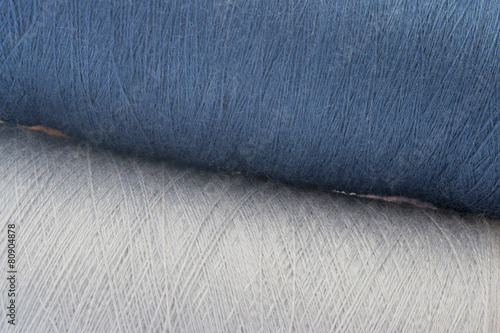 blue and grey background from threads and yarns
