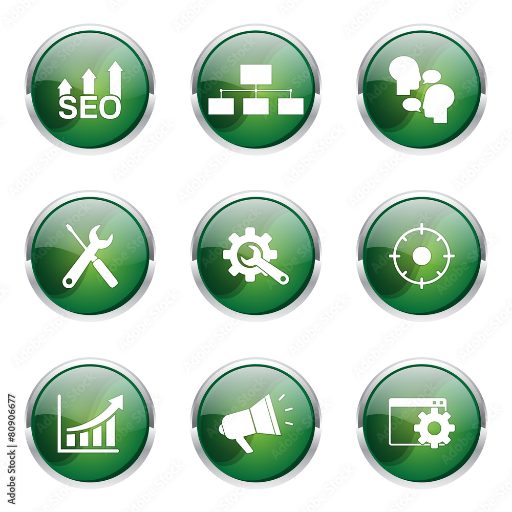 SEO Internet Sign Green Vector Button Icon Design Set 5 SEO Internet Sign Green Vector Button Icon Design Set 5