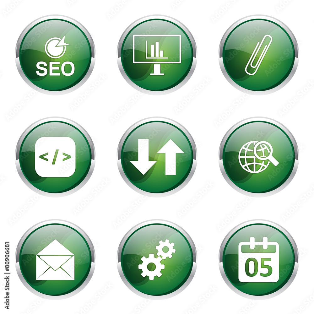 SEO Internet Sign Green Vector Button Icon Design Set 6 SEO Internet Sign Green Vector Button Icon Design Set 6