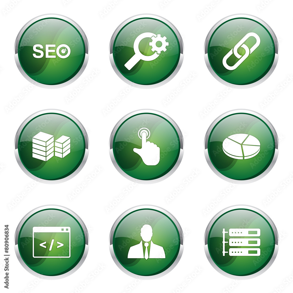 SEO Internet Sign Green Vector Button Icon Design Set 11 SEO Internet Sign Green Vector Button Icon Design Set 11