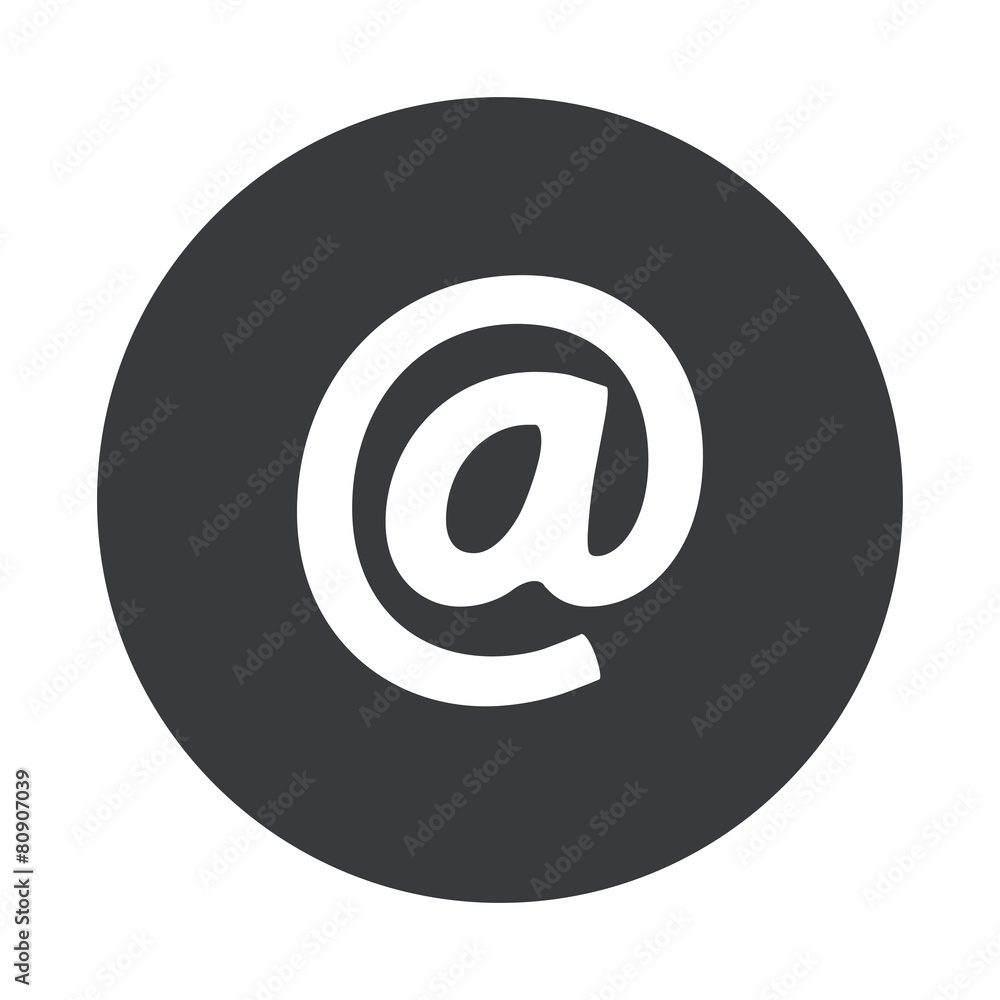 Vector modern gray circle icon Vector modern gray circle icon