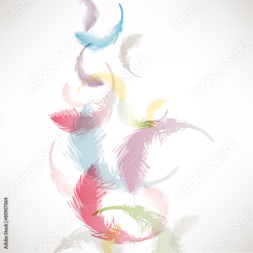 colorful feather background