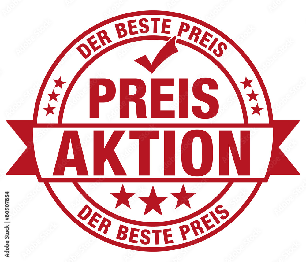 Preisaktion - der beste Preis - Stempel Preisaktion - der beste Preis - Stempel