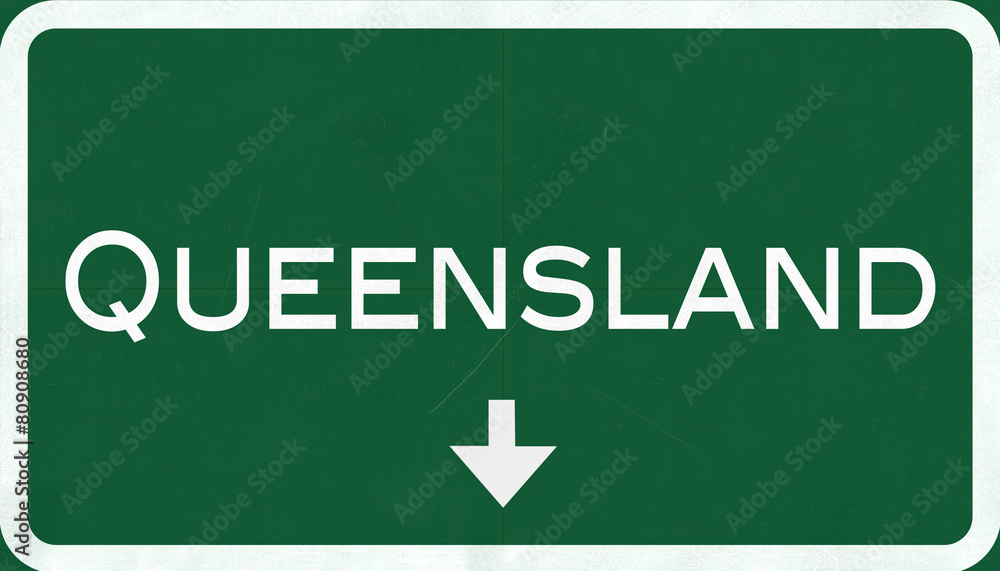 Queensland Australia Highway Road Sign