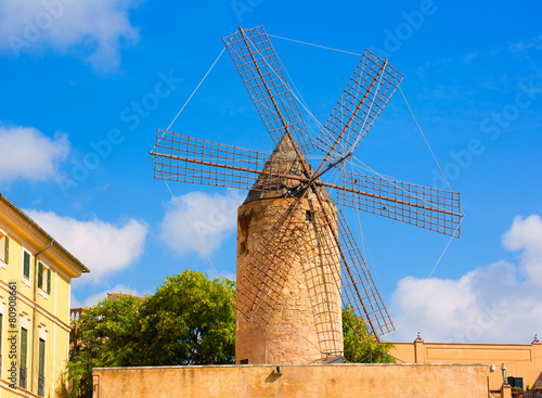 Palma de Majorca windmills wind mill in Mallorca