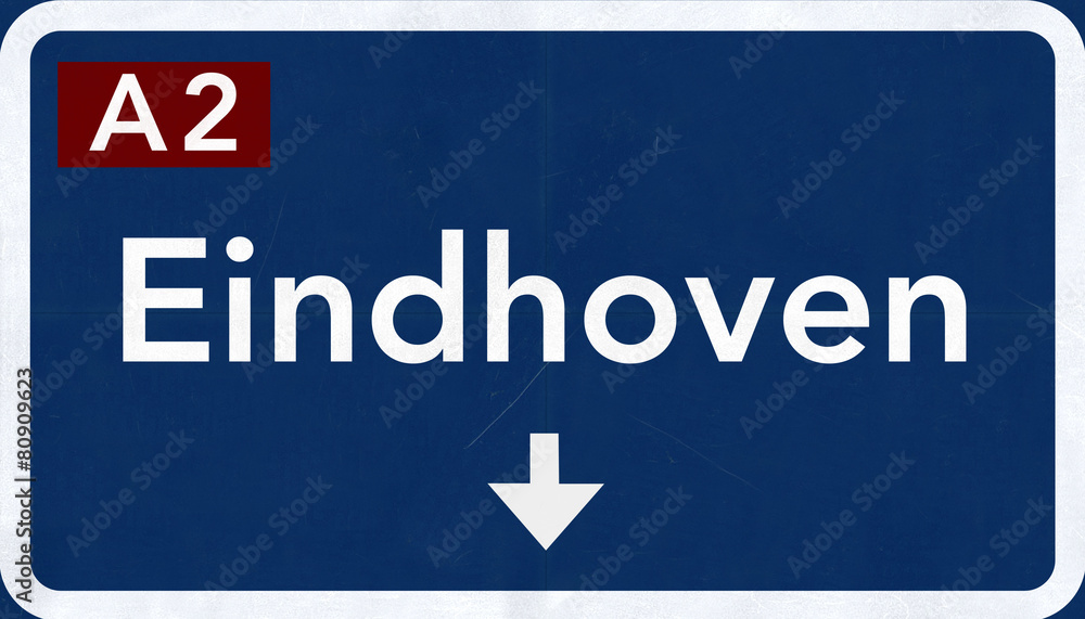 Eindhoven Netherlands Highway Road Sign Eindhoven Netherlands Highway Road Sign