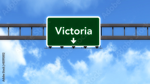 Victoria Australia Highway Road Sign