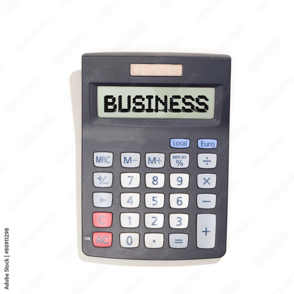 Modern Calculator with solar cells Modern Calculator with solar cells