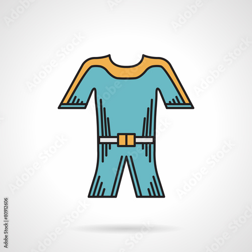 Flat style vector icon for wetsuit