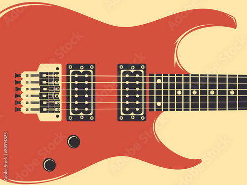 Electric guitar, retro