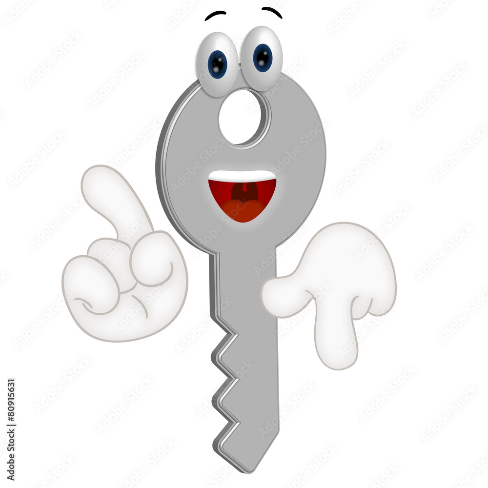 Funny key cartoon illustration locksmith comic Funny key cartoon illustration locksmith comic