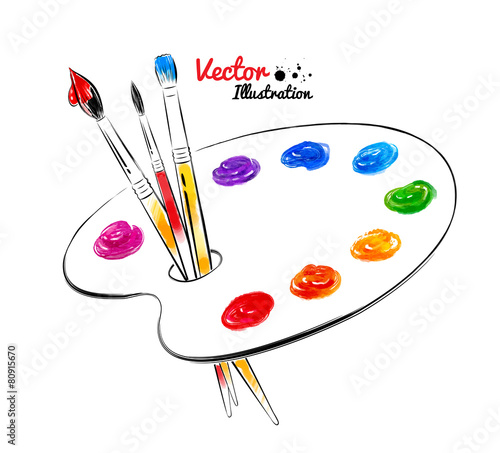 Paint palette.