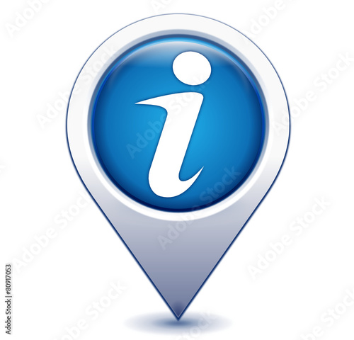 informations sur marqueur géolocalisation bleu