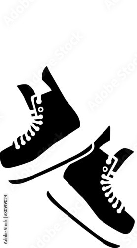 Canvas Print Hanging Hockey Skates