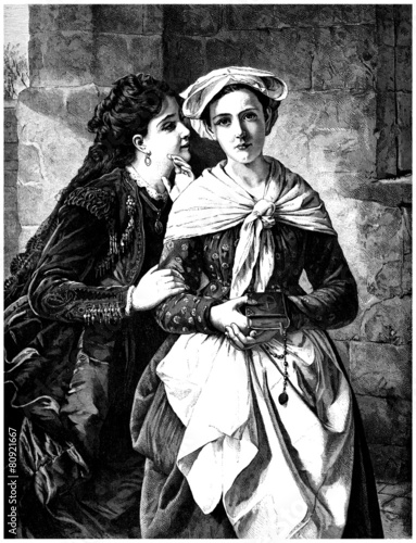 Tableau sur toile Temptress - Tentatrice - 19th century