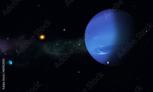 Space Journey to Neptune photo