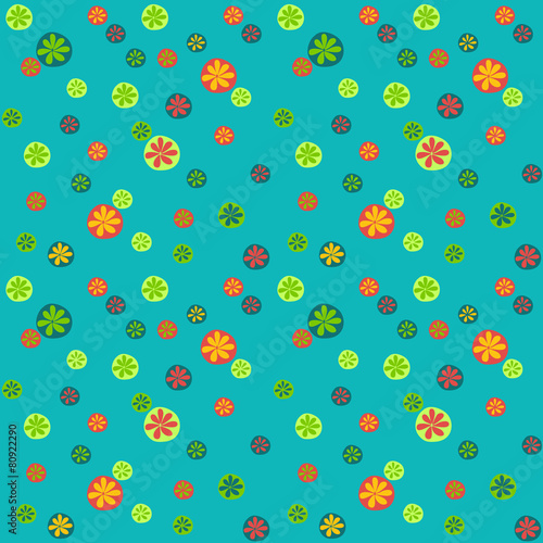 Wallpaper Mural Vivid Seamless Pattern with Various Colorful oranges. Torontodigital.ca