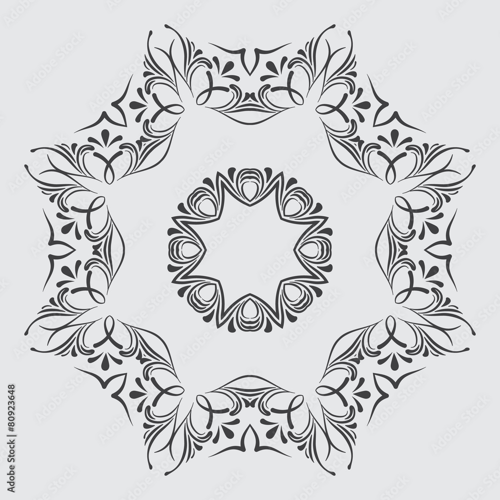 circular abstract pattern in Arabic style