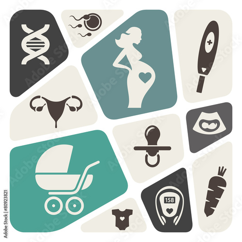 Pregnancy and maternity theme background