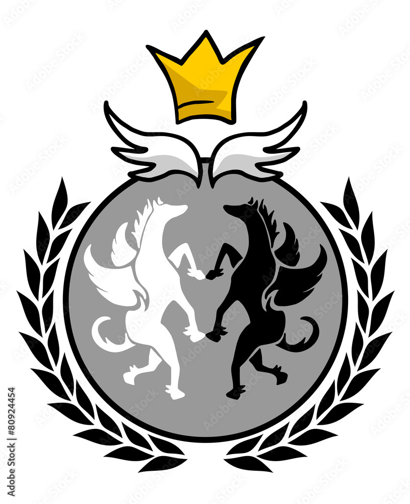Fototapeta premium elegant king emblem