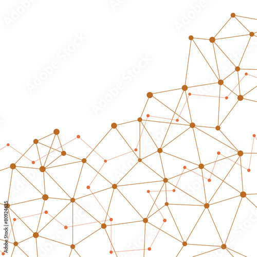 orange red crossing modern networking web with blank space