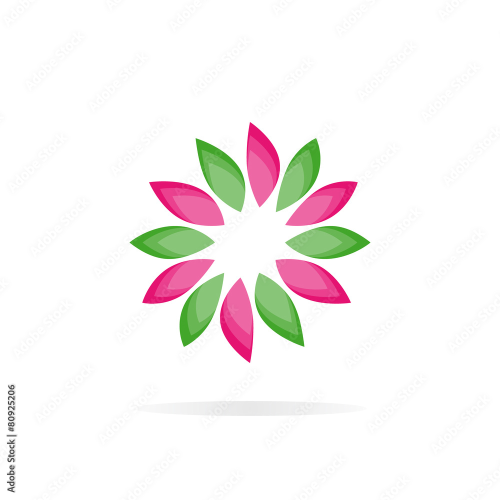 Beautiful flower vector logo Beautiful flower vector logo