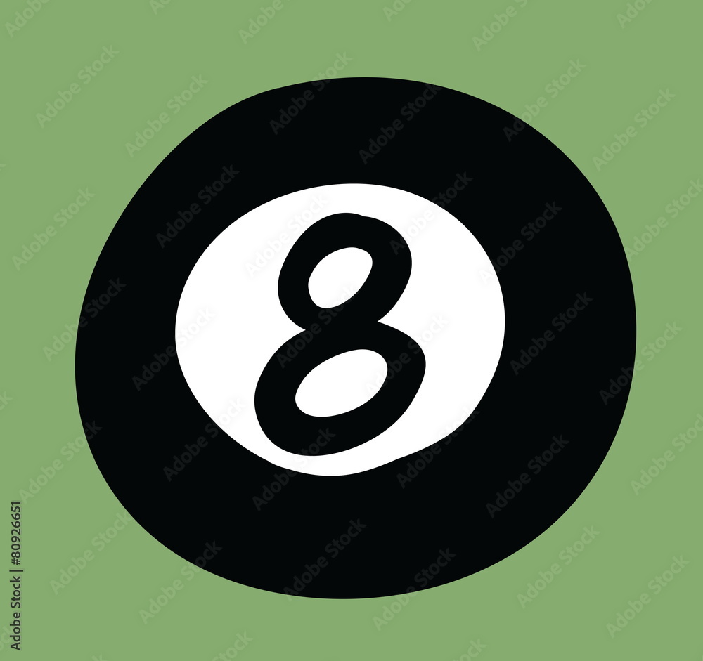 cartoon ball number 8 cartoon ball number 8