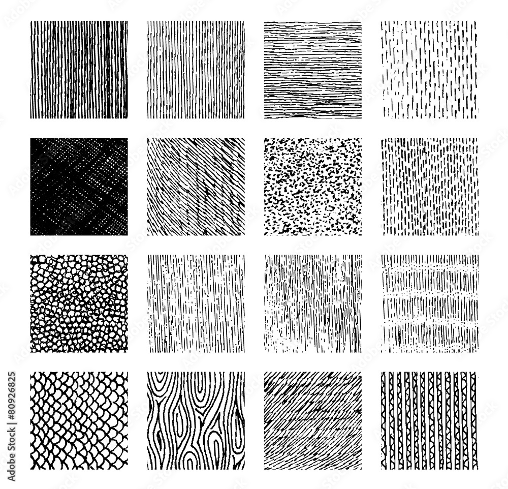 Vector texture by ink pen. Stripes, circles, dashes, hatching. Stock ...
