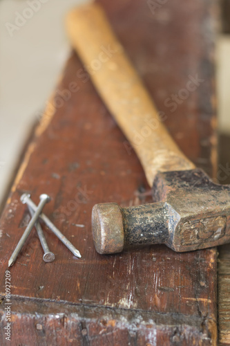 Three Nails and Hammer