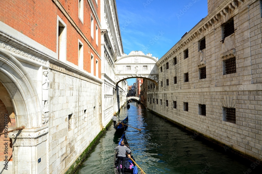 Le Pont de Soupirs à Venise
