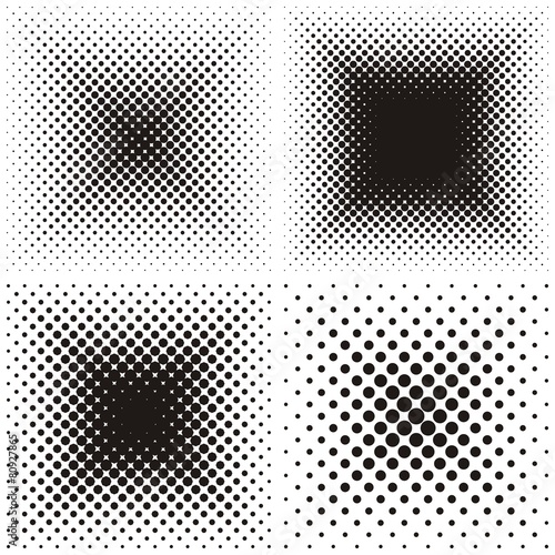 Backgrounds with halftone effect