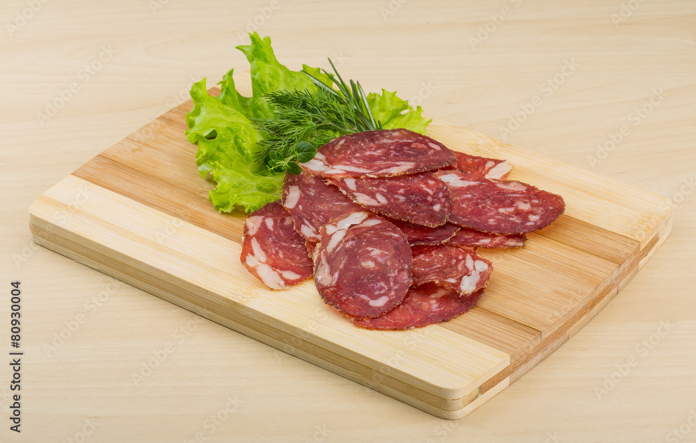 Sliced salami Sliced salami