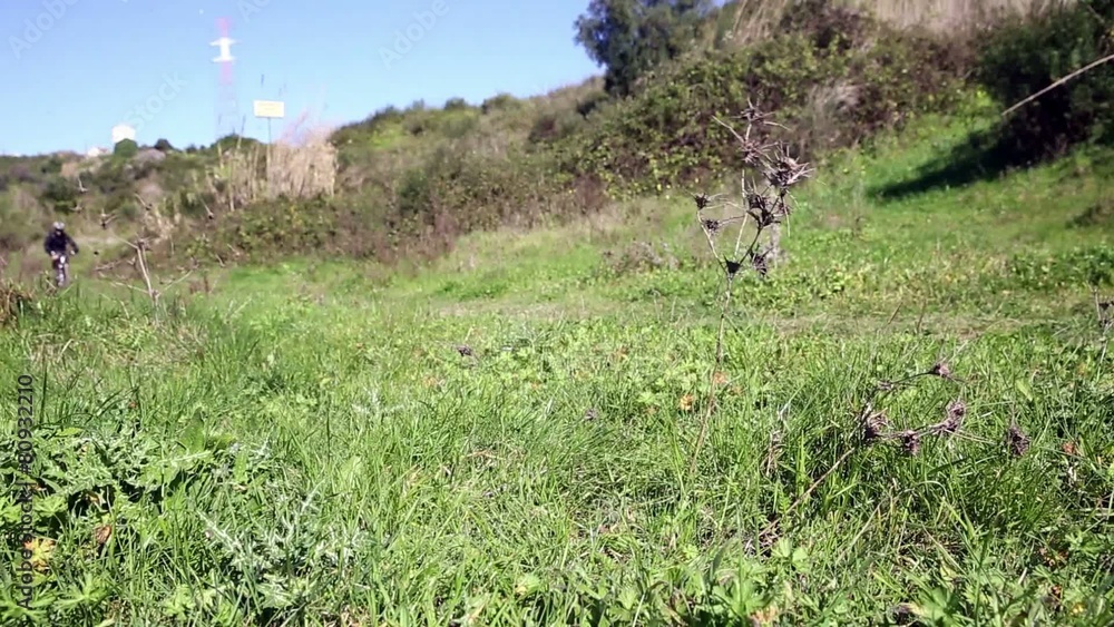 mountain bicycle riding in the countryside mountain bicycle riding in the countryside