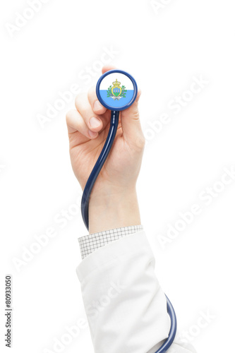 Stethoscope with national flag series - San Marino