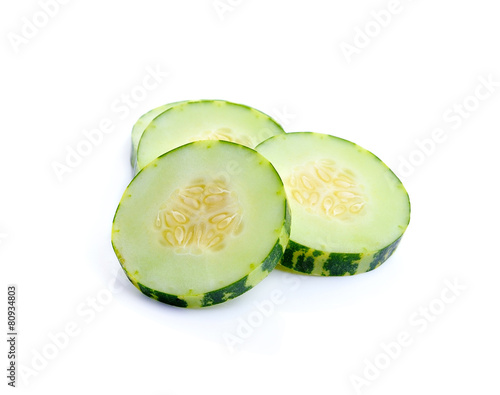 Young Muskmelon  on a white background