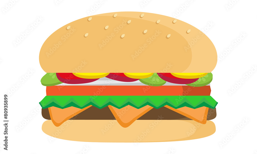Vector Cheeseburger